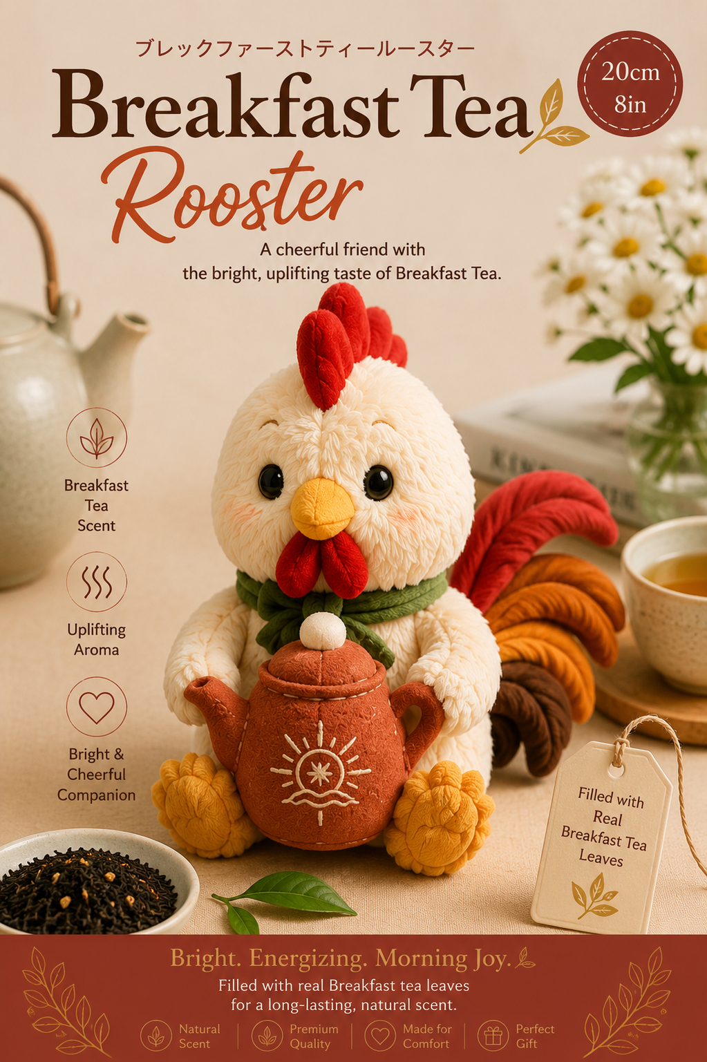 (Join waitlist now!) Breakfast Tea Rooster™ | Tea & Aroma Plush